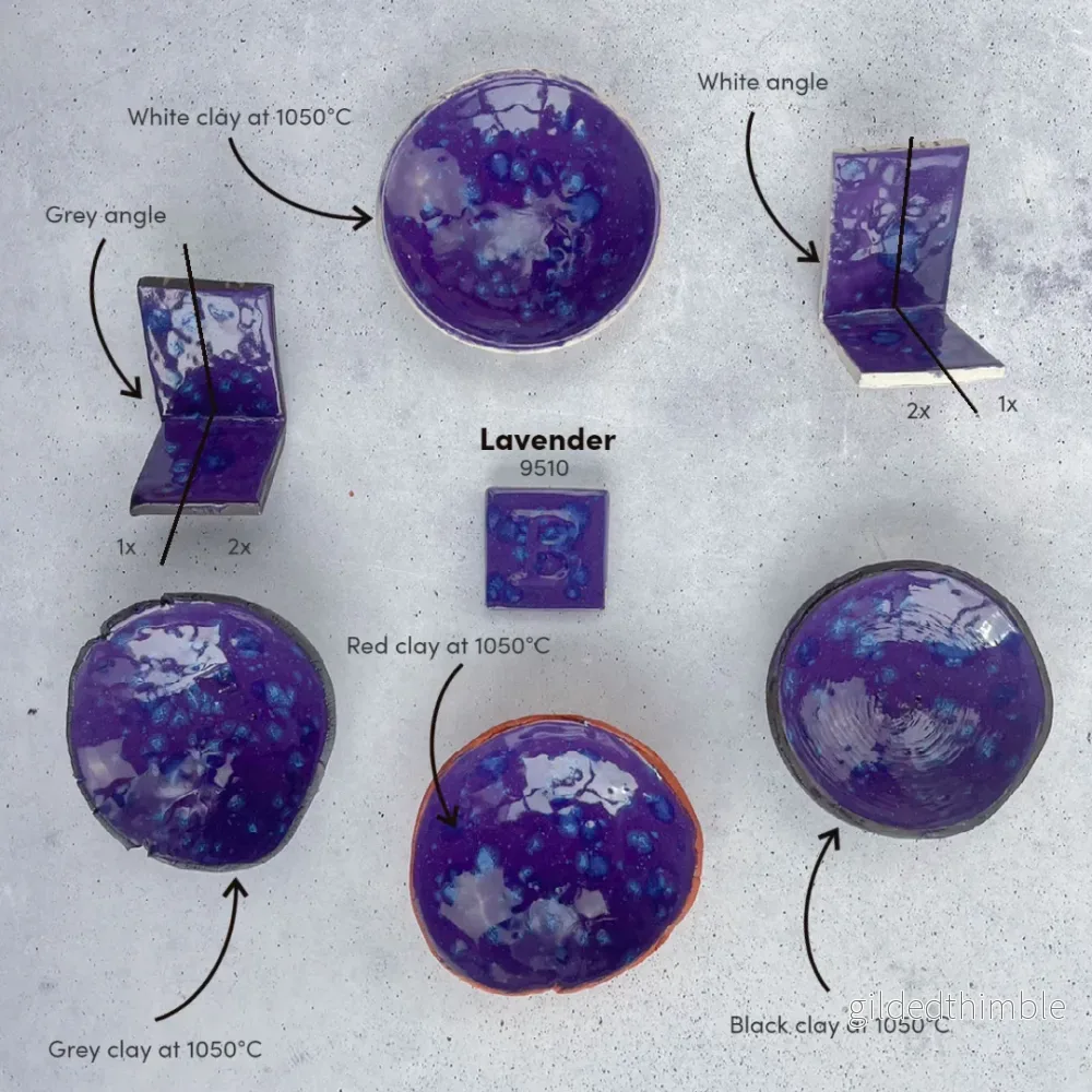 Lergodsglasyr 9510 Lavender - Bild 3