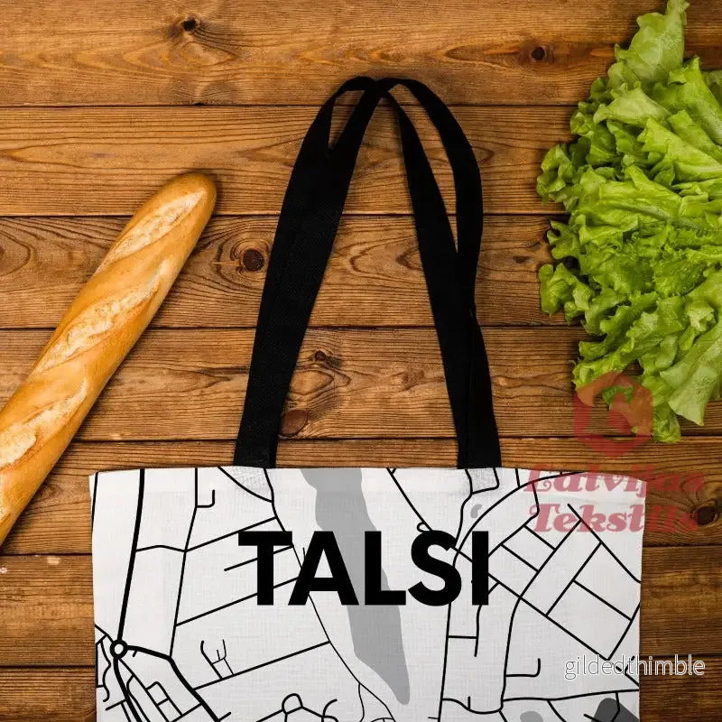 Lina vai kokvilnas auduma maisiņš "Talsi" - Bild 2