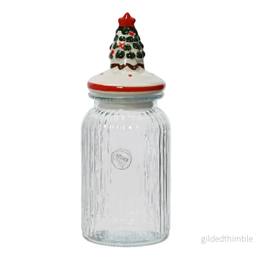 Förvaringsburk Julgran i glas - Bild 2
