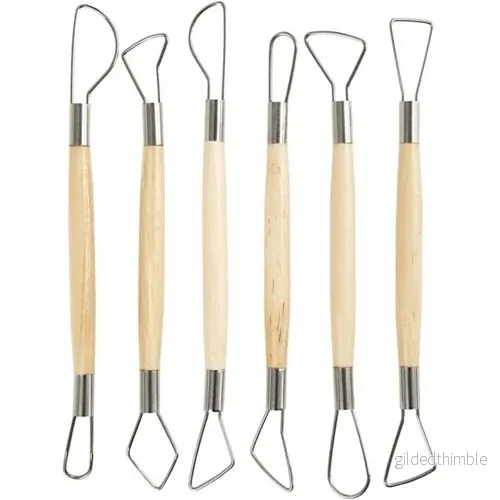 Lerslingor, 20 cm, runda kanter, 6 st