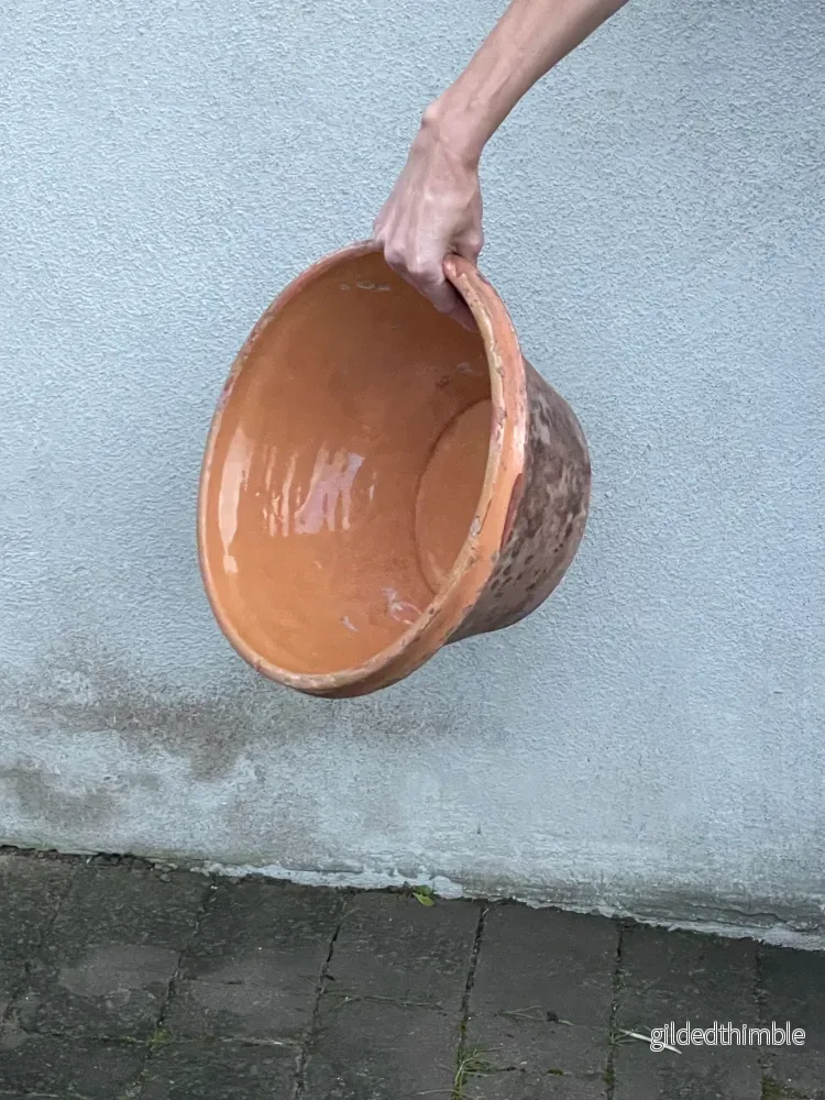 Fransk skål Tian 'Nr 1' antik - Bild 3