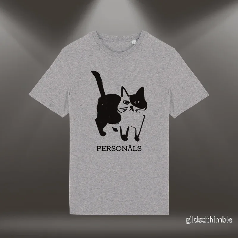 Organiskās kokvilnas T-krekls ”Personāls” | Pelēks Organiskās kokvilnas T-krekls ”Personāls” | Pelēks