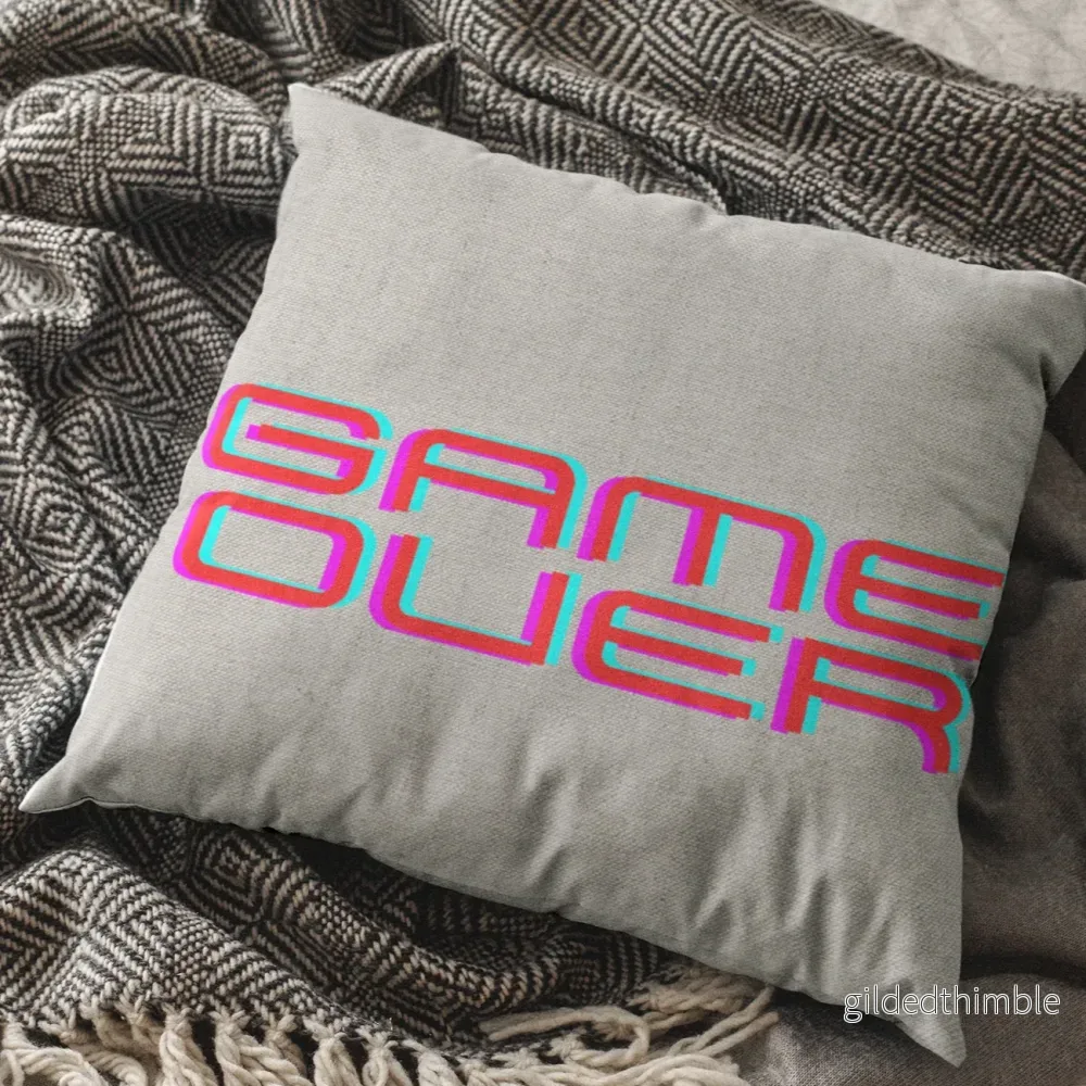 Dekoratīvais spilvens | kolekcija «Good vibes» | «Game over» - Bild 2
