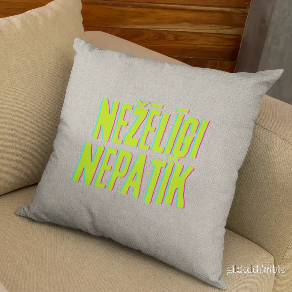 Dekoratīvais spilvens | kolekcija «Man Nav Ko Teikt» | «Nežēlīgi nepatīk» - Bild 2