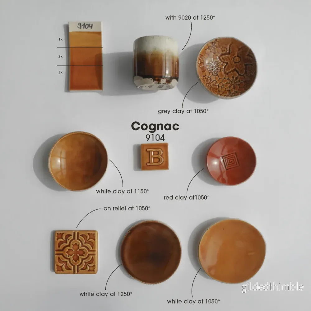 Lergodsglasyr 9104 Cognac - Bild 3