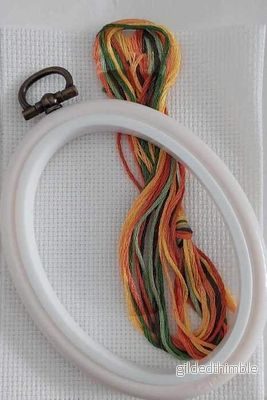 DMC Broderitavla Komplett Kit 9x7cm Ram ingår. - Bild 2
