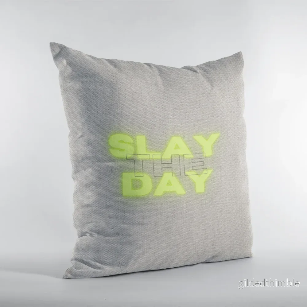 Dekoratīvais spilvens | kolekcija «Good vibes» | «The slay day»