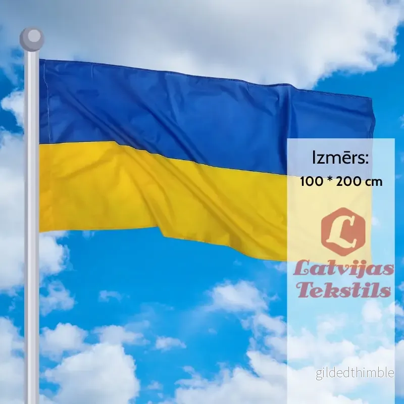 Ukrainas karogs fasādei un mastam | 100 * 200 cm Ukrainas karogs fasādei un mastam | 100 * 200 cm