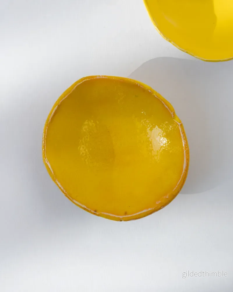 Lergodsglasyr 9596 Blazing Yellow - Bild 2