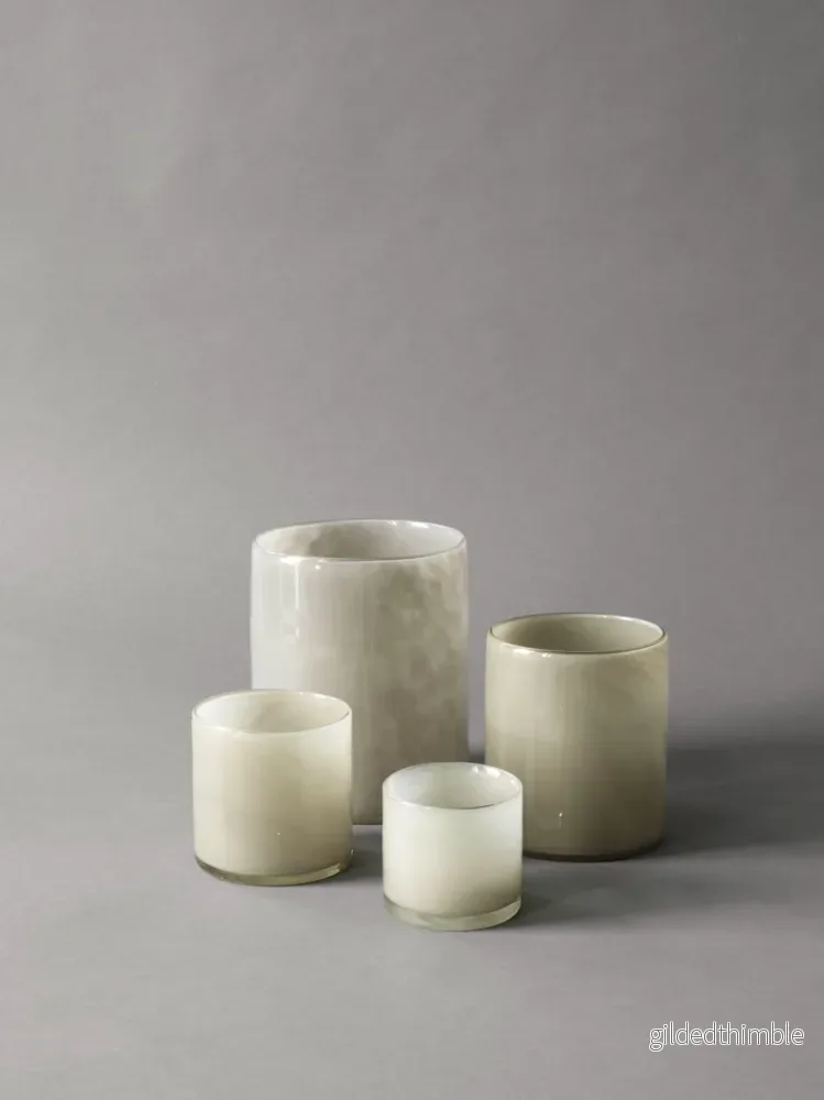 Ljuslykta glas 'Lyric' Warm Grey (XS) - Bild 2