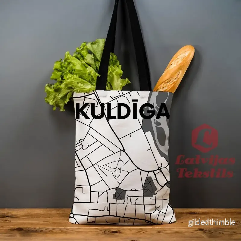 Lina vai kokvilnas auduma maisiņš "Kuldīga"