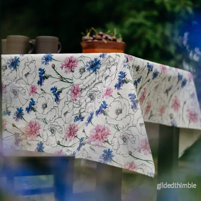 Lina galdauts | Kolekcija Pļava | Rudzupuķes Lina galdauts | Kolekcija Pļava | Rudzupuķes
