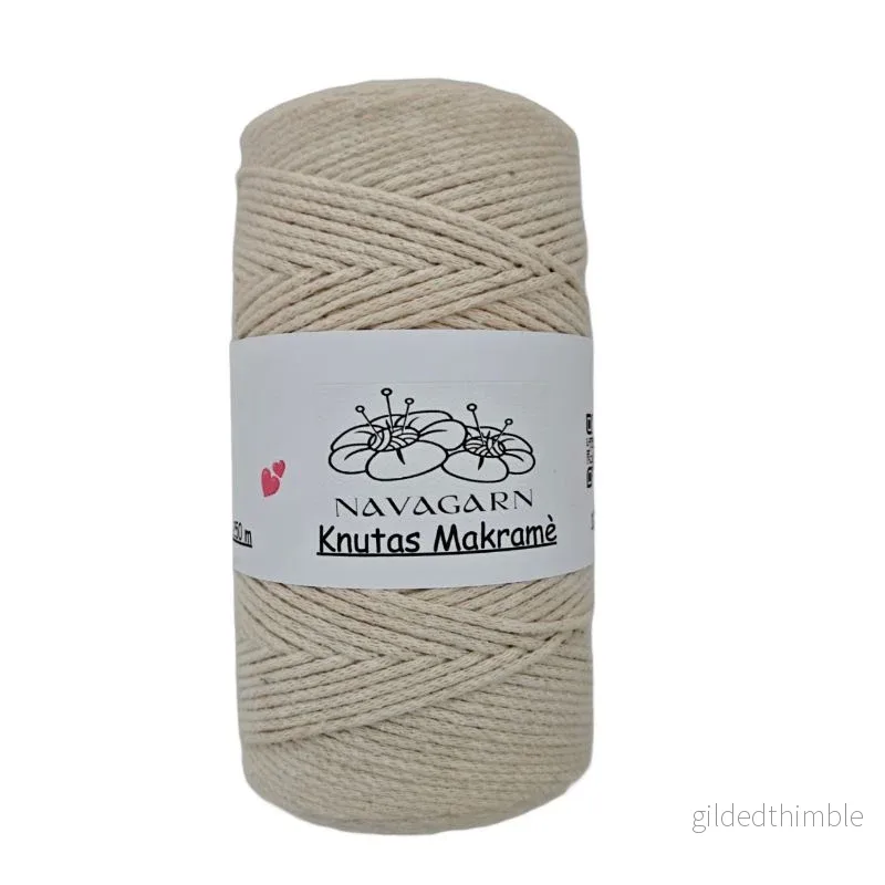 Knutas Bomullsmakramé 2 mm – 250 g (250 m) OEKO-TEX® - Bild 2