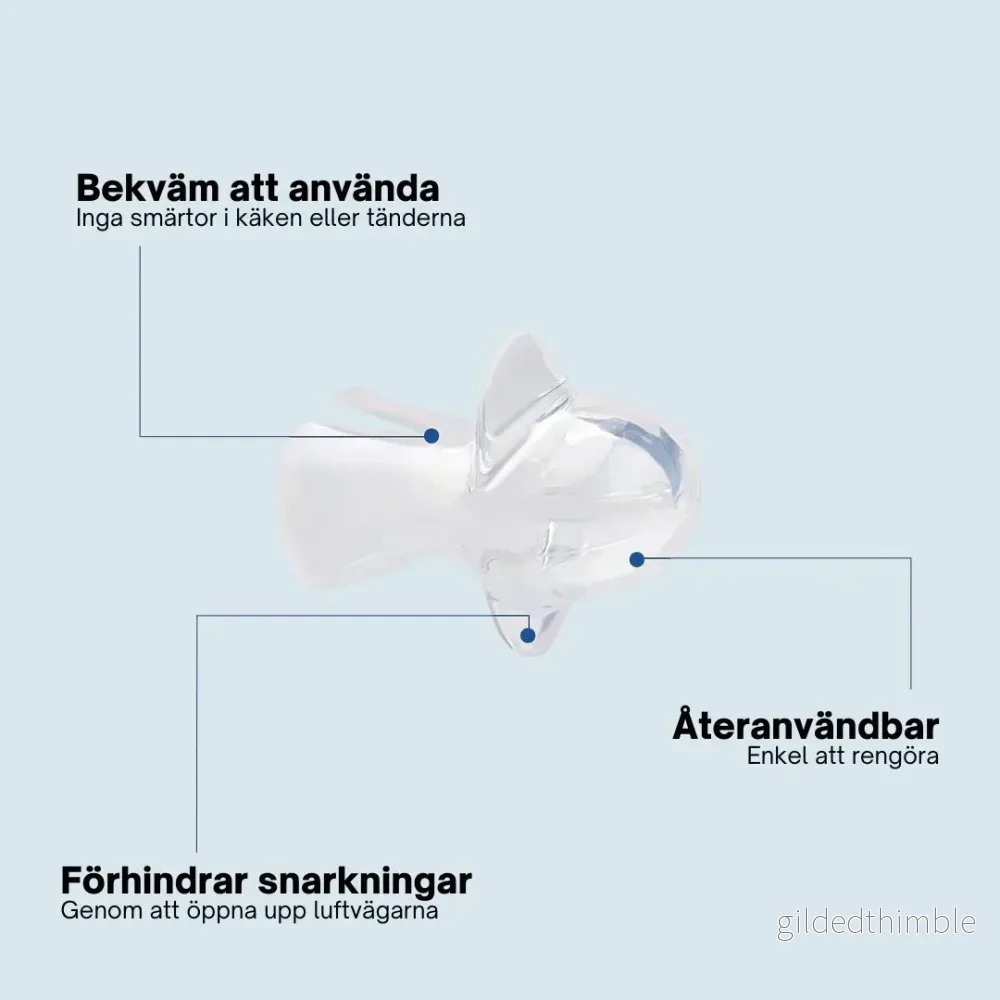 Anti-Snarknings Tungretainer i Silikon – 4-Pack - Bild 3