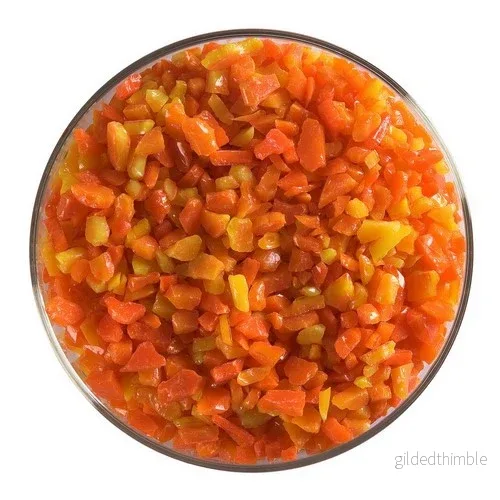 Bullseye 0125-0003 Orange Opak Frit Grov