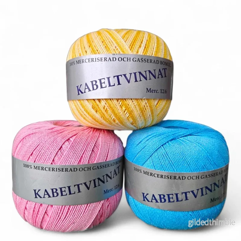 Bomullsgarn kabeltvinnat 12/6 – slitstarkt 200g Bomullsgarn kabeltvinnat 12/6 – slitstarkt 200g