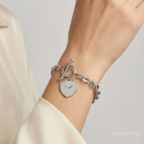 Armband hjärta stainless steel - Bild 2