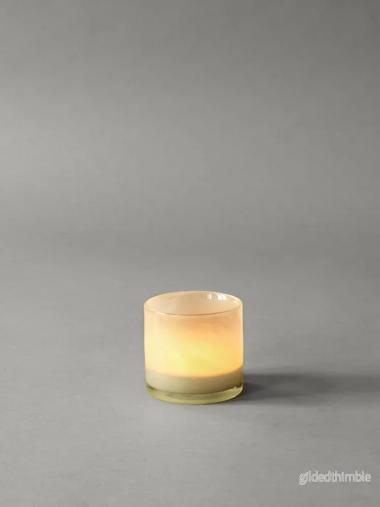 Ljuslykta glas 'Lyric' Warm Grey (XS) - Bild 3