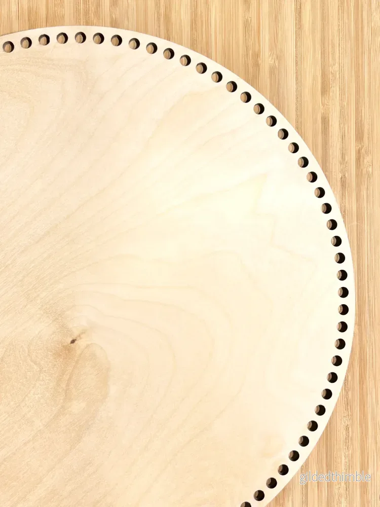 Träbotten rund 40 cm. extra tjock botten.