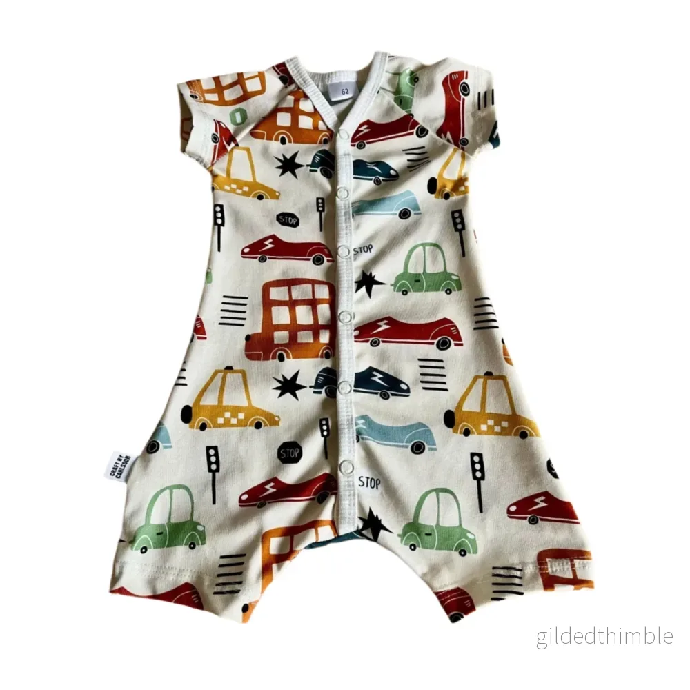 Pyjamas baby & barn, stl 50-98 | Barnpyjamas med bilar