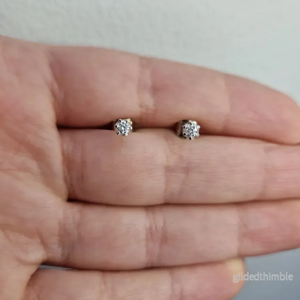 Diamantörhängen vitguld Diamantörhängen vitguld