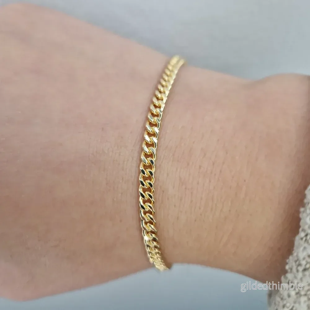 Guldarmband – Pansar, Bredd 3,5mm 18k guld Guldarmband – Pansar, Bredd 3,5mm 18k guld