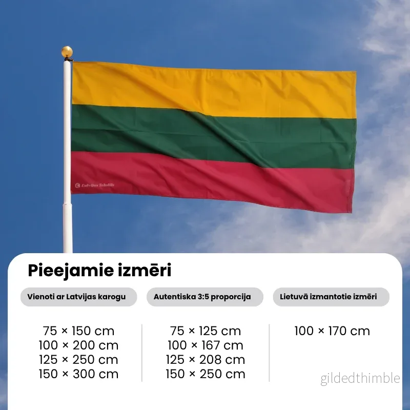 Lietuvas karogs fasādei - Bild 2