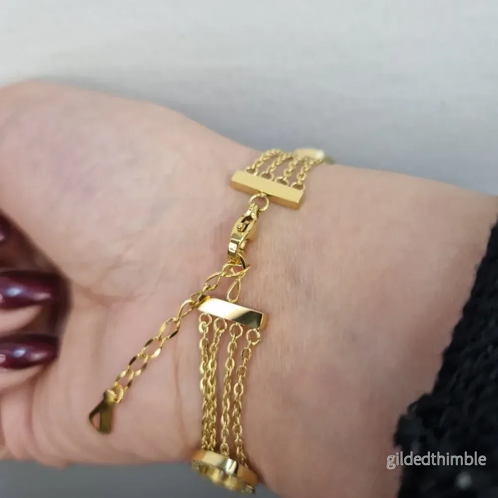 Guld armband riviera chain - Bild 2