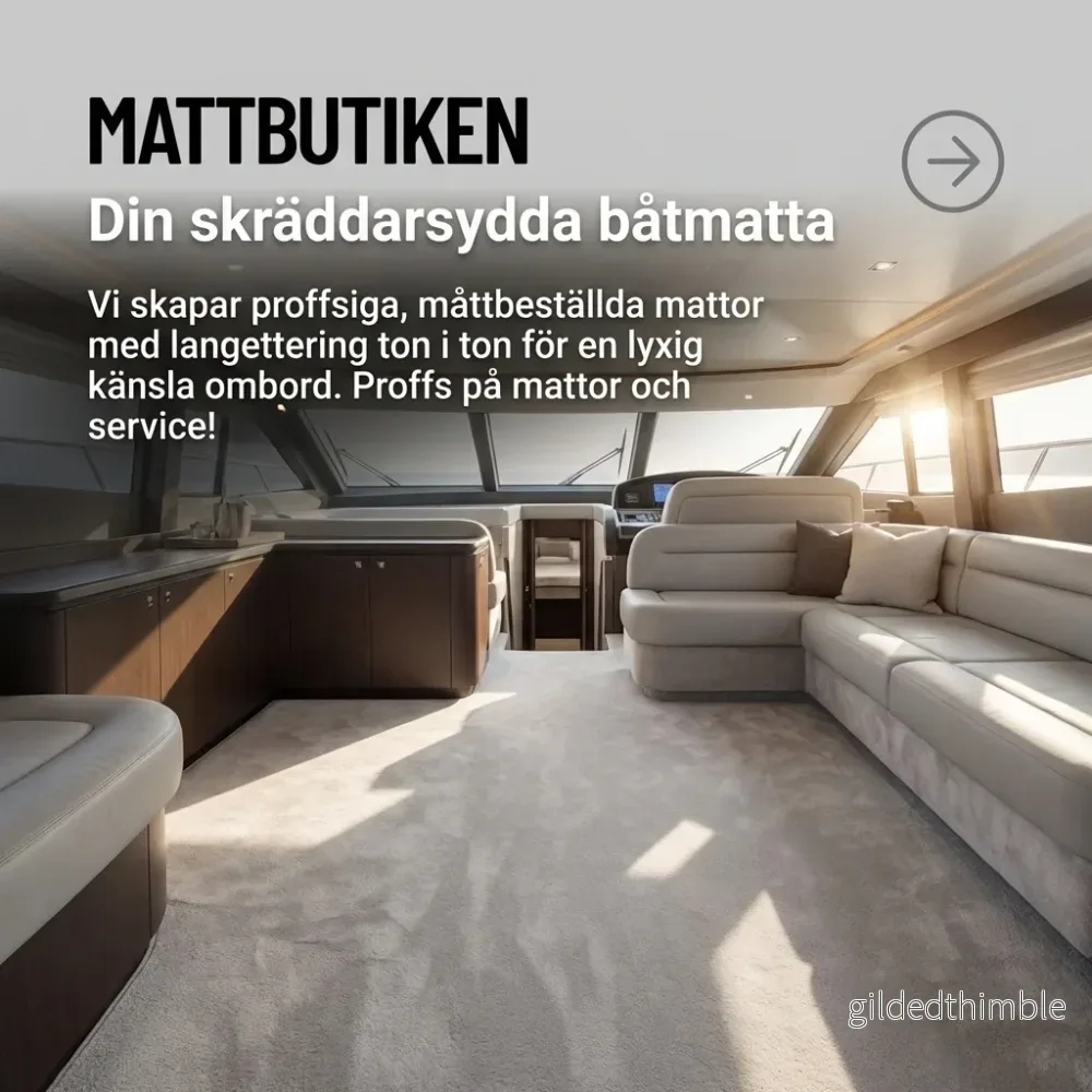 Husbilsmattor & Båtmattor Med Langettering