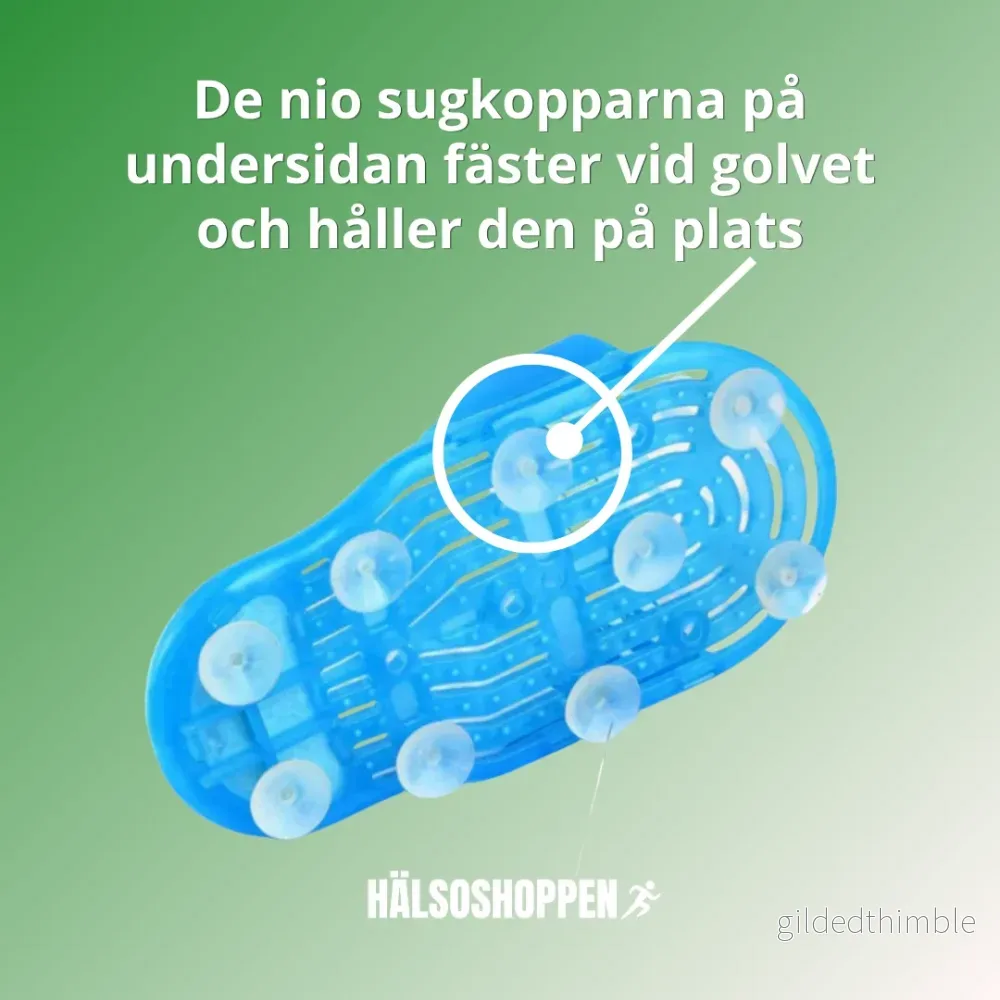 Fotskrubb för dusch med sugkoppar och pimpsten - Bild 2