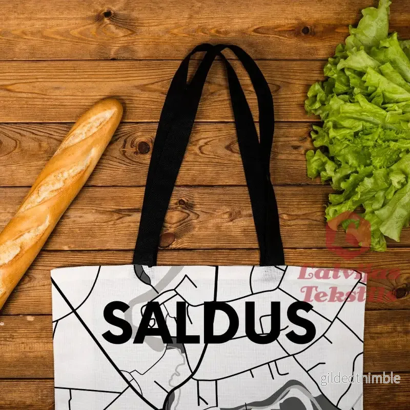 Lina vai kokvilnas auduma maisiņš "Saldus" - Bild 2