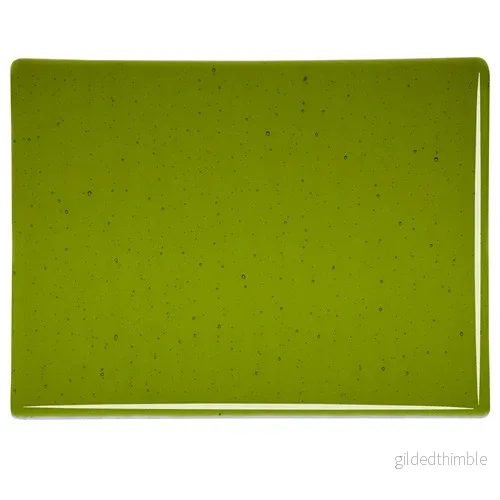 Bullseye 1226-0030 Lily Green Transp. 3 mm