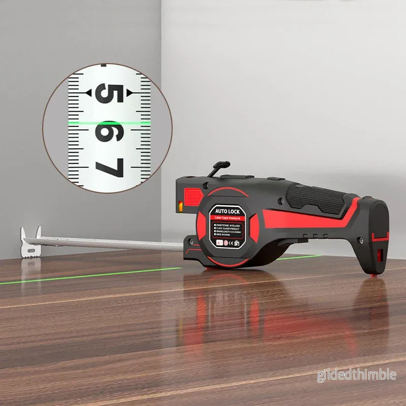 LaserMätare Pro™ | Smart 2-i-1 Måttband – Slipp Sneda Mätningar - Bild 2