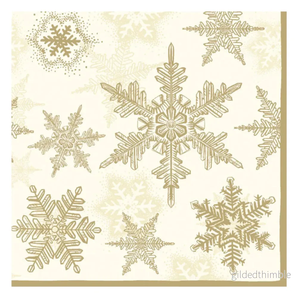 Servetter Snow Crystals Gold
