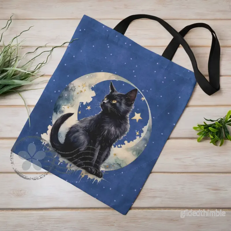 Linne- eller bomullskasse «Stjärnkatten Svarta katten» Linne- eller bomullskasse «Stjärnkatten Svarta katten»