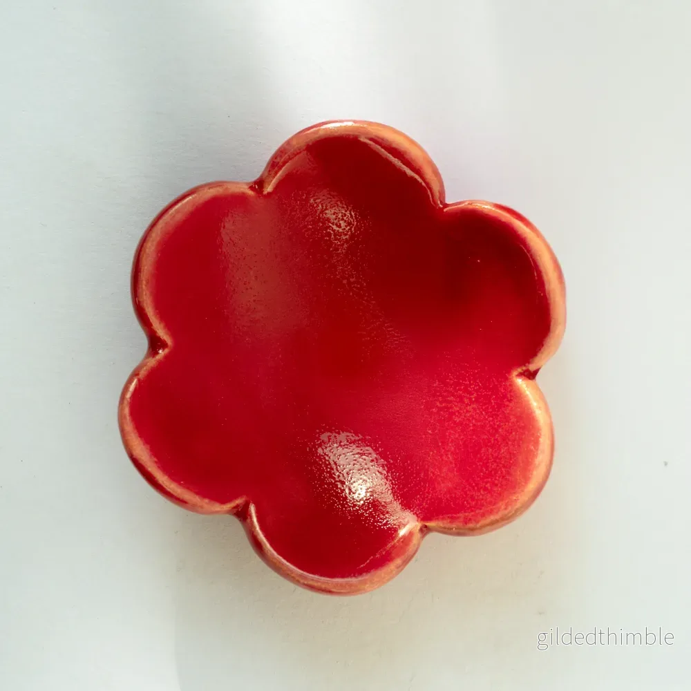 Lergodsglasyr 9602 Fire Red - Bild 2