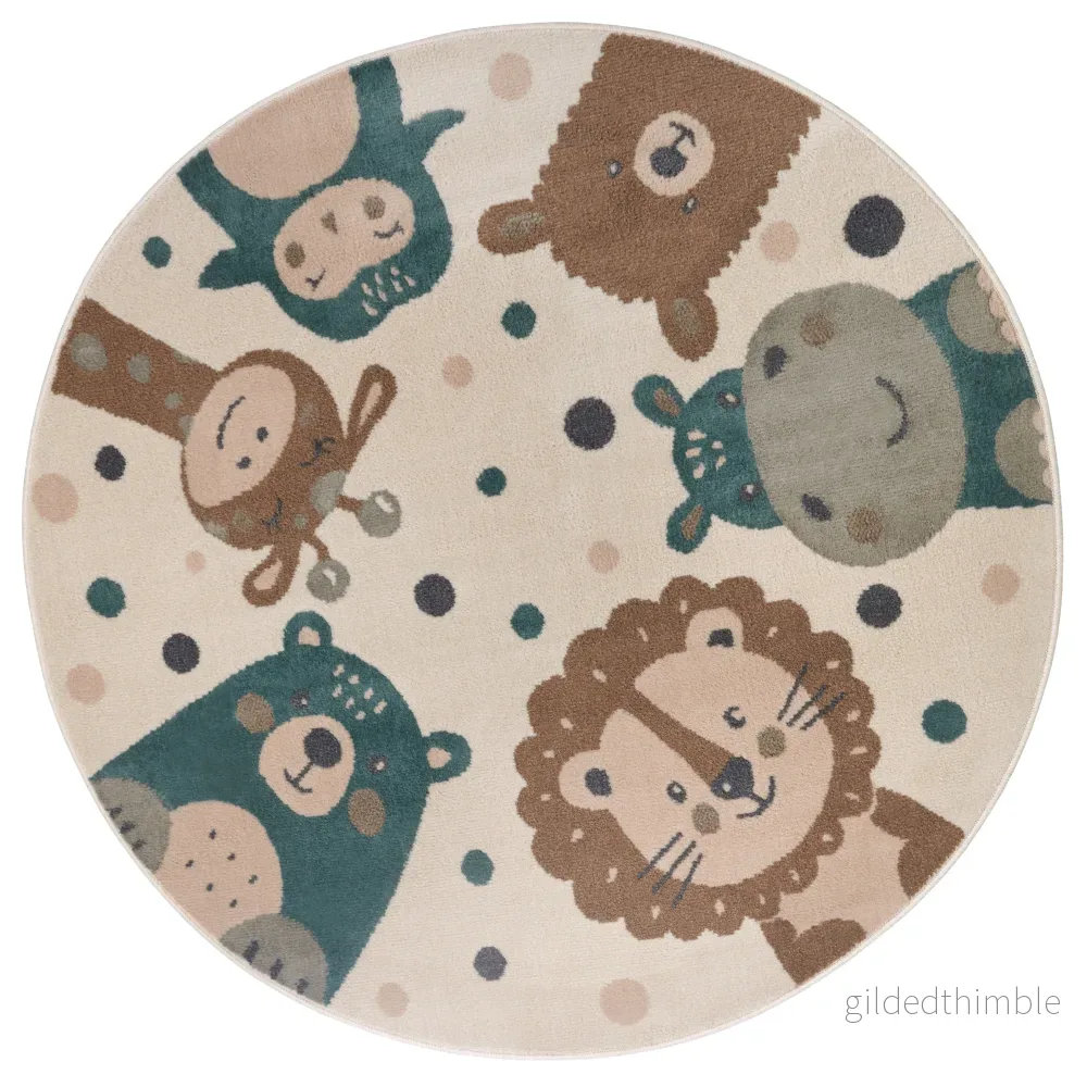 Adventures Animal Party creme/brun/blå Adventures Animal Party creme/brun/blå