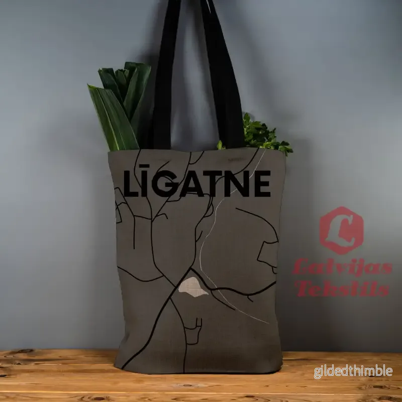 Pelēka lina auduma maisiņš ”Līgatne” Pelēka lina auduma maisiņš ”Līgatne”