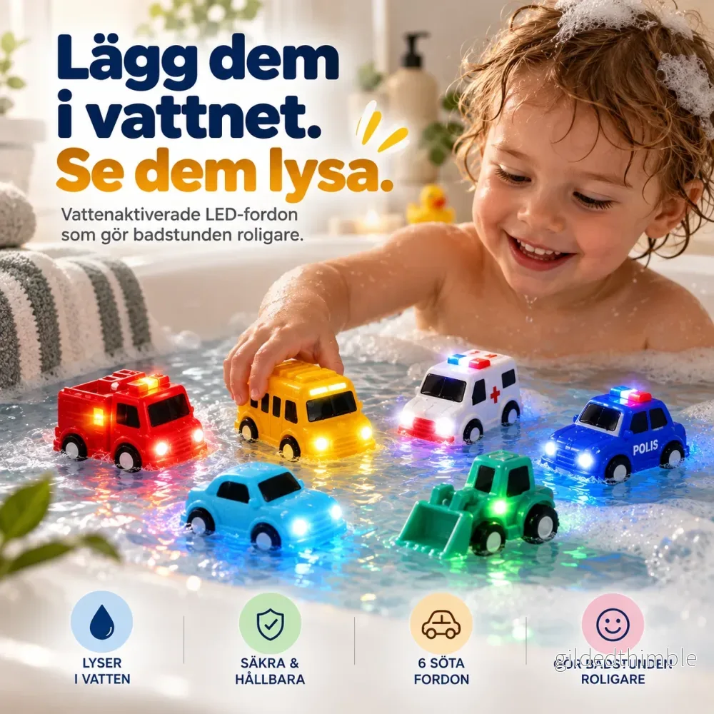 BadGlow™ – Lysande badleksaker, 6-pack BadGlow™ – Lysande badleksaker, 6-pack