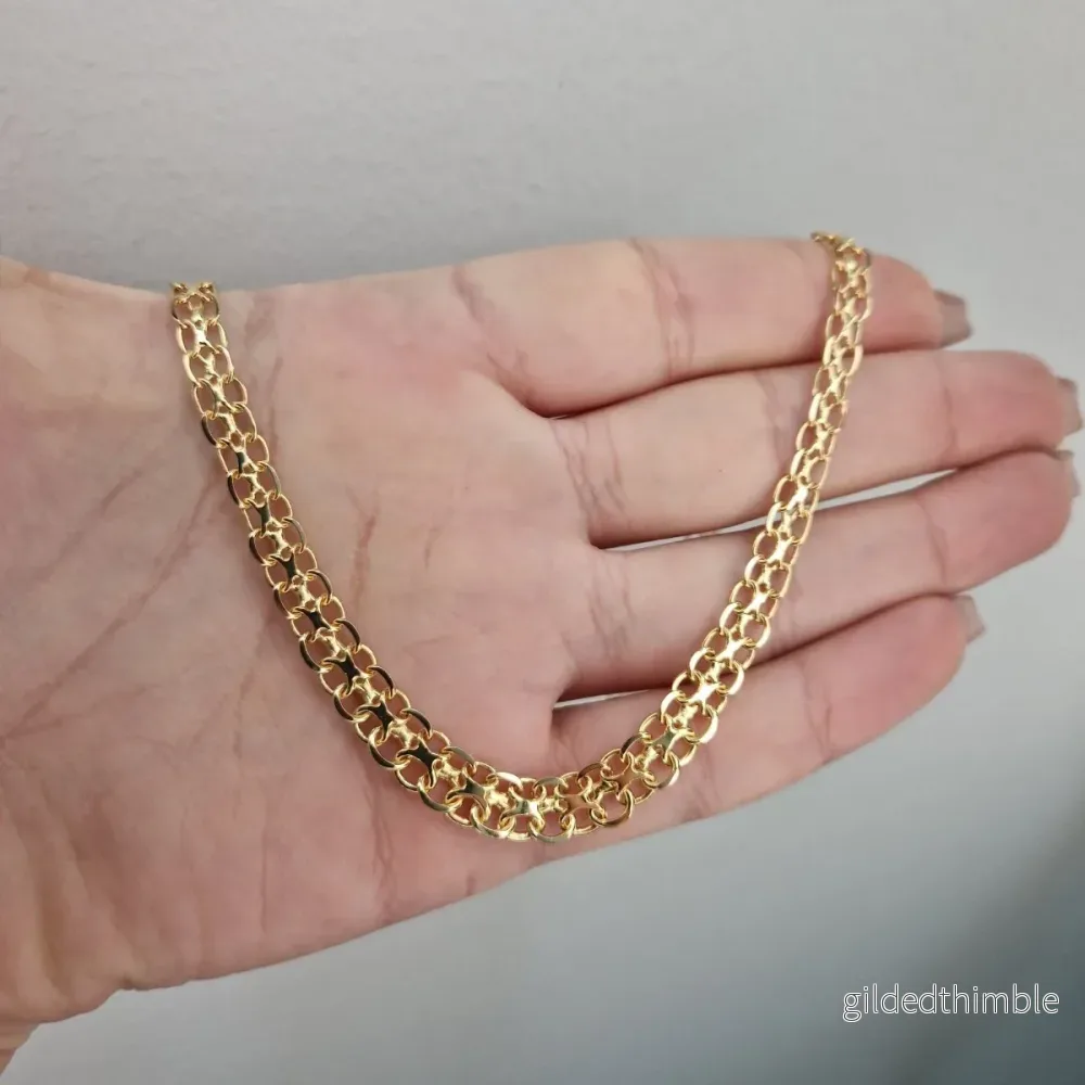 Halsband x-länk 18k guld Halsband x-länk 18k guld