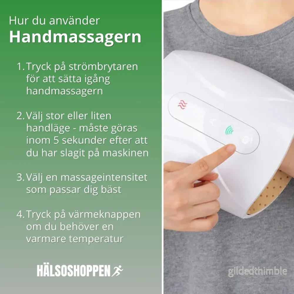 Handmassageapparat för smärtlindring och muskelavslappning - Bild 2