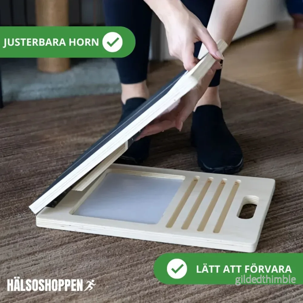 Justerbar Lutningsbräda i Trä – För Stretching och Rörlighet - Bild 2