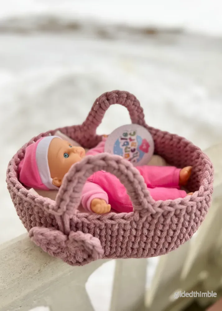 Materialkit - "Rosa" virka en dockbädd - Bild 3