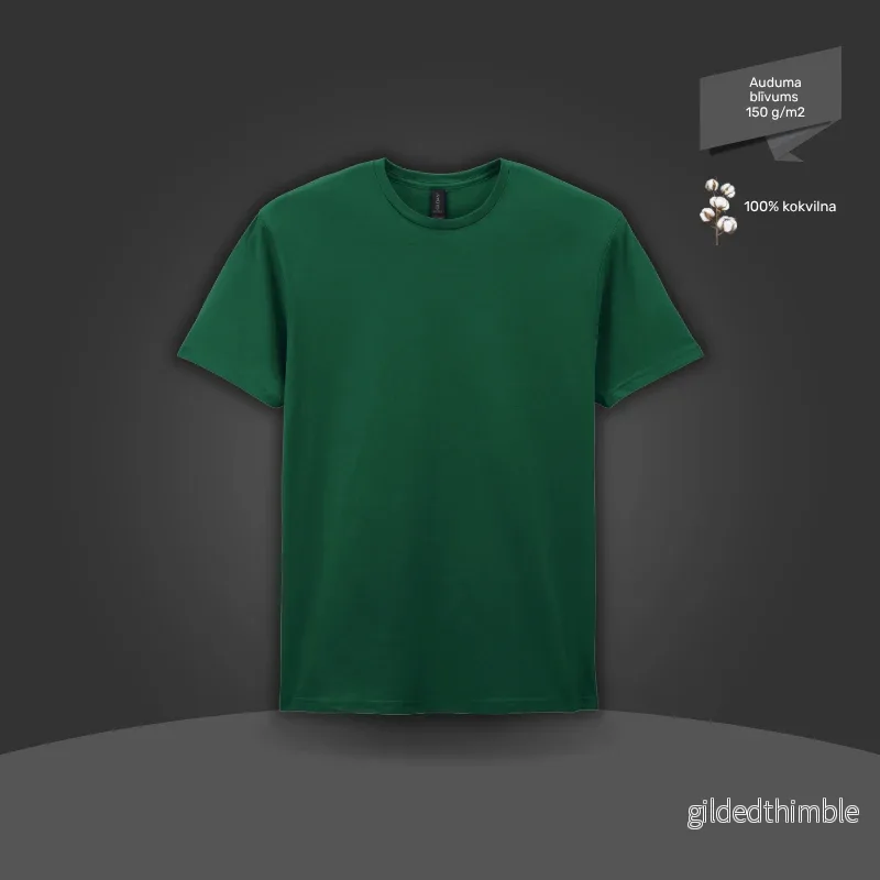 Pamata T-krekls | 150 g/m² | Tumši zaļš