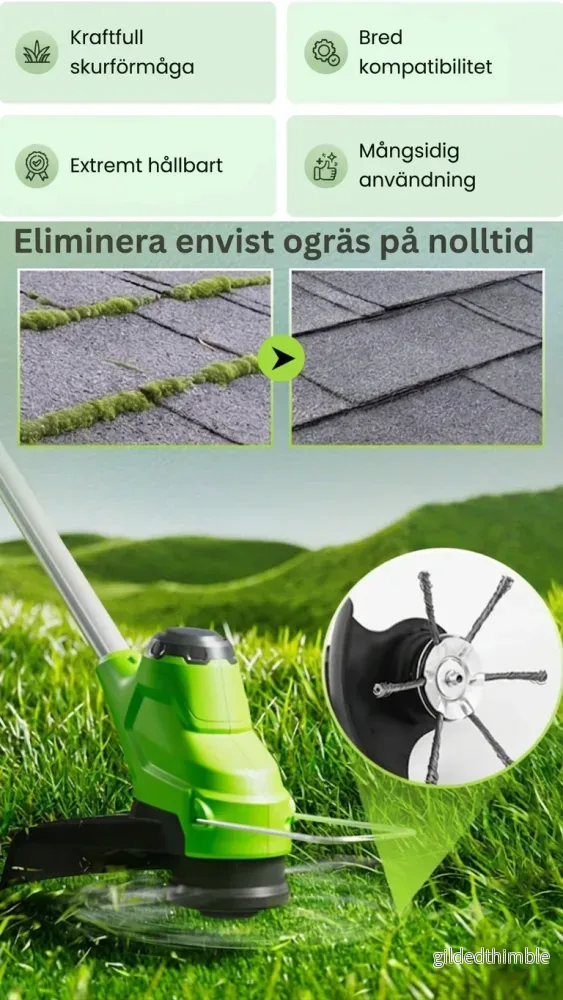 GräsKraf™ – Förvandla din trimmer till en kraftfull ogräsrensare (150mm) - Bild 2