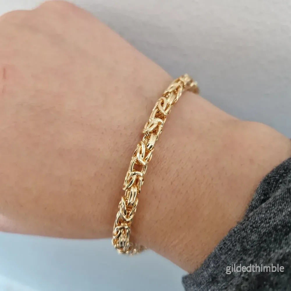 Armband kejsarlänk 18k guld 5MM Armband kejsarlänk 18k guld 5MM