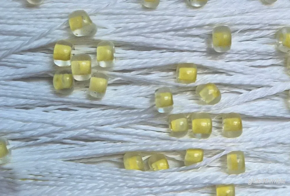 Virkgarn med pärlor 30m – Gold-Zack Pärlgarn ✨ - Bild 3