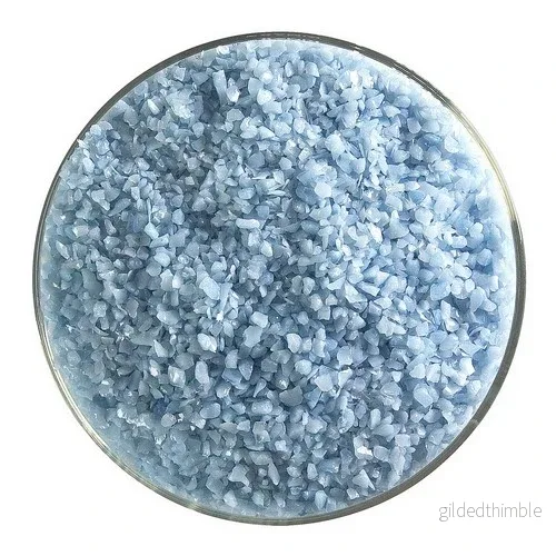 Be 0108-0002 Baby Blue Opaque Fritt Medium Be 0108-0002 Baby Blue Opaque Fritt Medium