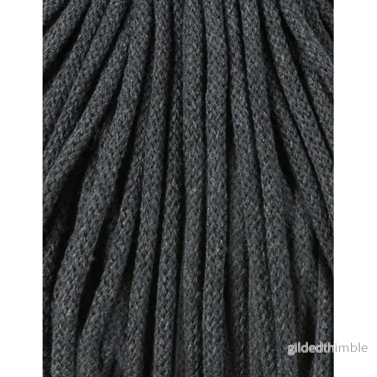 CHARCOAL Premium 5 mm. mjukt bomullssnöre - Bild 2