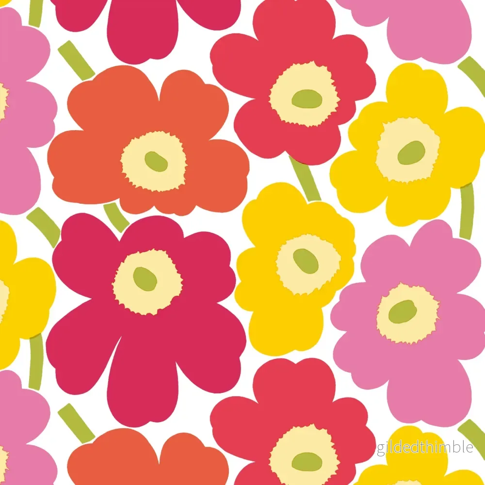 Servetter – Marimekko Mini Unikko Pink Yellow